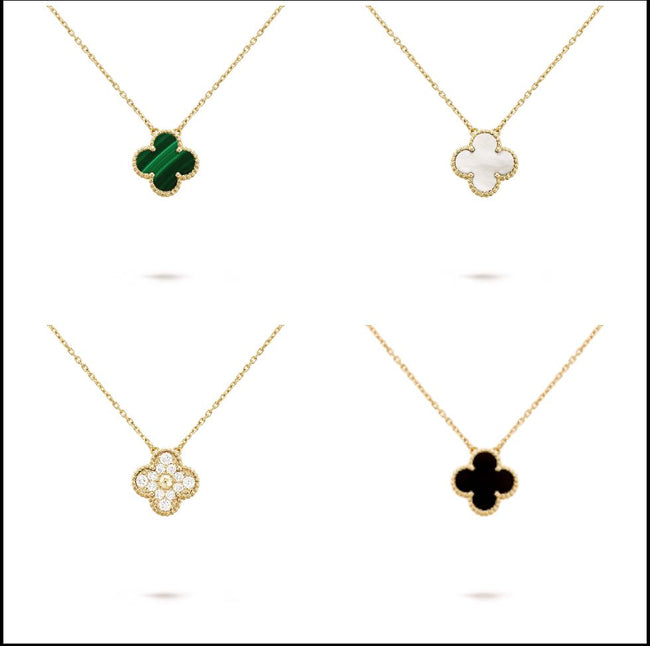 Flower stamp necklace