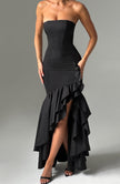 Midnight Serenade Maxi Dress - Black
