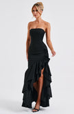 Midnight Serenade Maxi Dress - Black