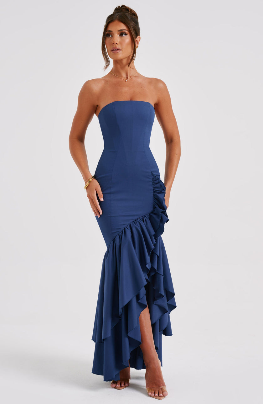 Midnight Serenade Maxi Dress - Navy
