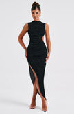 Artemis Midi Dress - Black