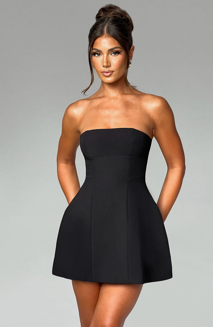Starry Night Mini Dress - Black