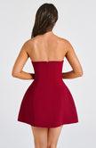 Starry Night Mini Dress - Wine