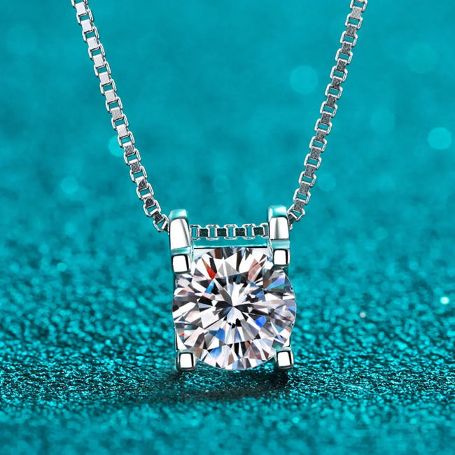 Bull Head Statement Moissanite Necklace Ann