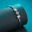 Chic Cross Letter Moissanite Bracelet Cam