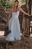 Courtney Corset Sundress - Soft Blue