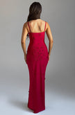 Scarlet Symphony Maxi Dress- Red