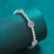 Dazzling Round Cut Moissanite Tennis Bracelet Cal