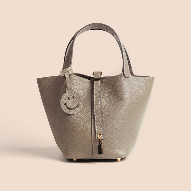 Etoupe Luxe Lock Tote