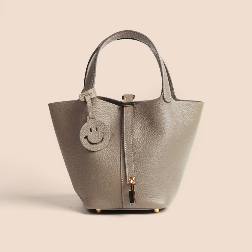 Etoupe Luxe Lock Tote