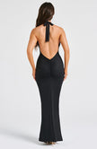 Twilight Elegance Maxi Dress-Black