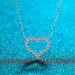Forever Shine Heart Shaped Moissanite Necklace Bea