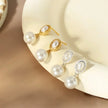 Freshwater 18K Gold Plated Sterling Silver Pearl Drop Earrings Lia