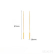 Gold Plated Sterling Silver Tassel Long Earrings Audrey