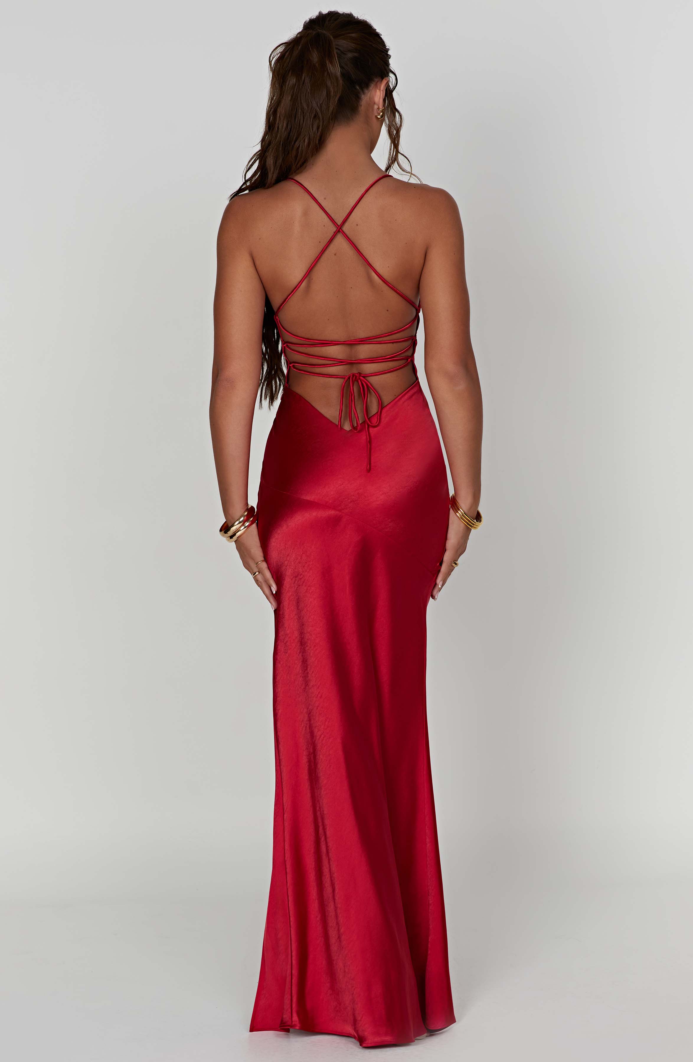 Ruby Radiance Maxi Dress-Red