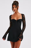 Twilight Temptation Mini Dress - Black