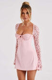 Twilight Temptation Mini Dress - Blush