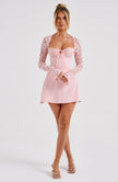 Twilight Temptation Mini Dress - Blush