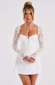 Twilight Temptation Mini Dress- Ivory