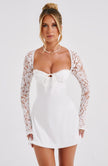 Twilight Temptation Mini Dress- Ivory