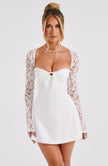 Twilight Temptation Mini Dress- Ivory