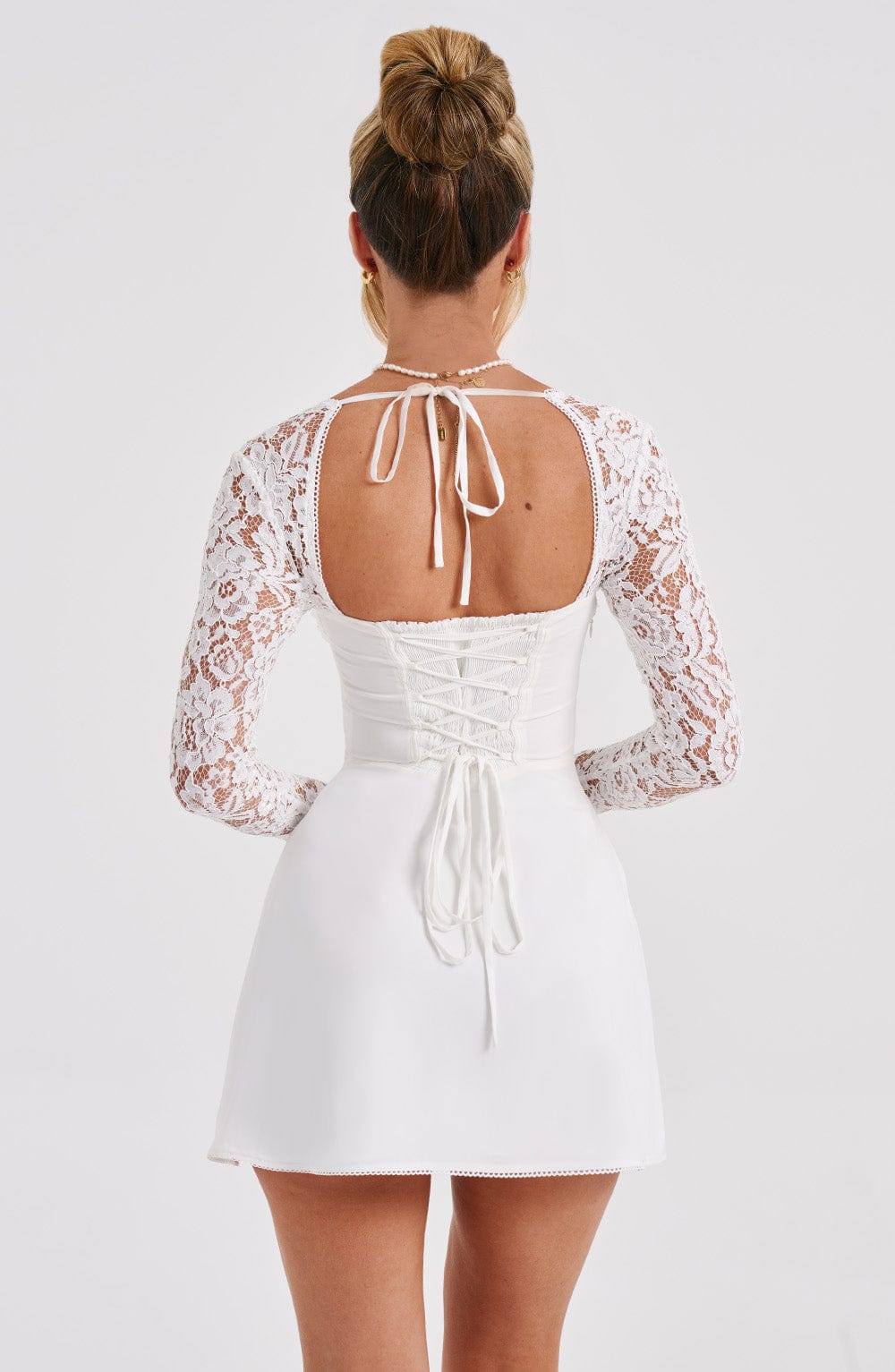Twilight Temptation Mini Dress- Ivory