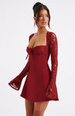Twilight Temptation Mini Dress- Red