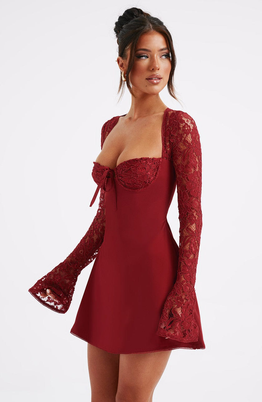 Twilight Temptation Mini Dress- Red