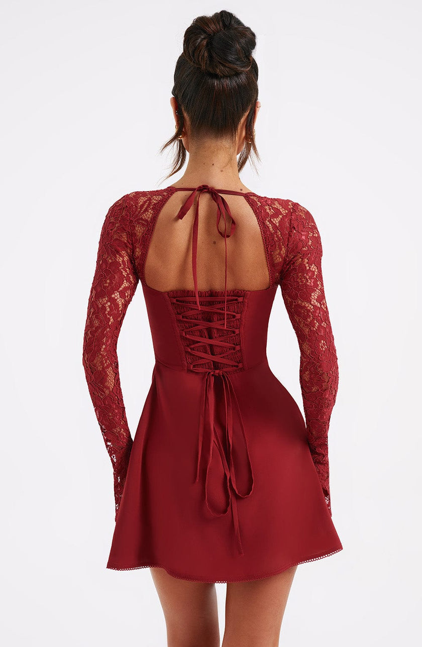 Twilight Temptation Mini Dress- Red