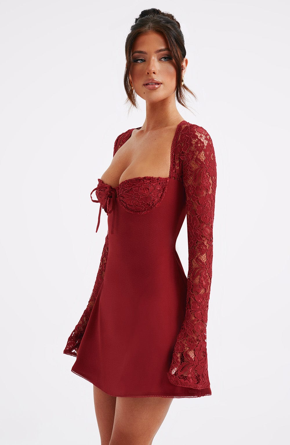 Twilight Temptation Mini Dress- Red