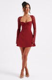 Twilight Temptation Mini Dress- Red