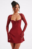 Twilight Temptation Mini Dress- Red