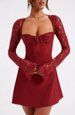 Twilight Temptation Mini Dress- Red