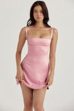 Wrap Charm Dress-Pink
