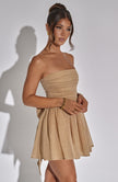 Melinda Mini Dress - Gold Sparkle