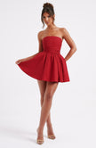 Melinda Mini Dress - Red