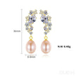 Natural Freshwater Sterling Silver Pearl Stud Earring Adalynn