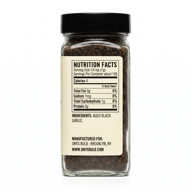 Granulated Powder — 4.5 oz Shaker — nutrition facts label