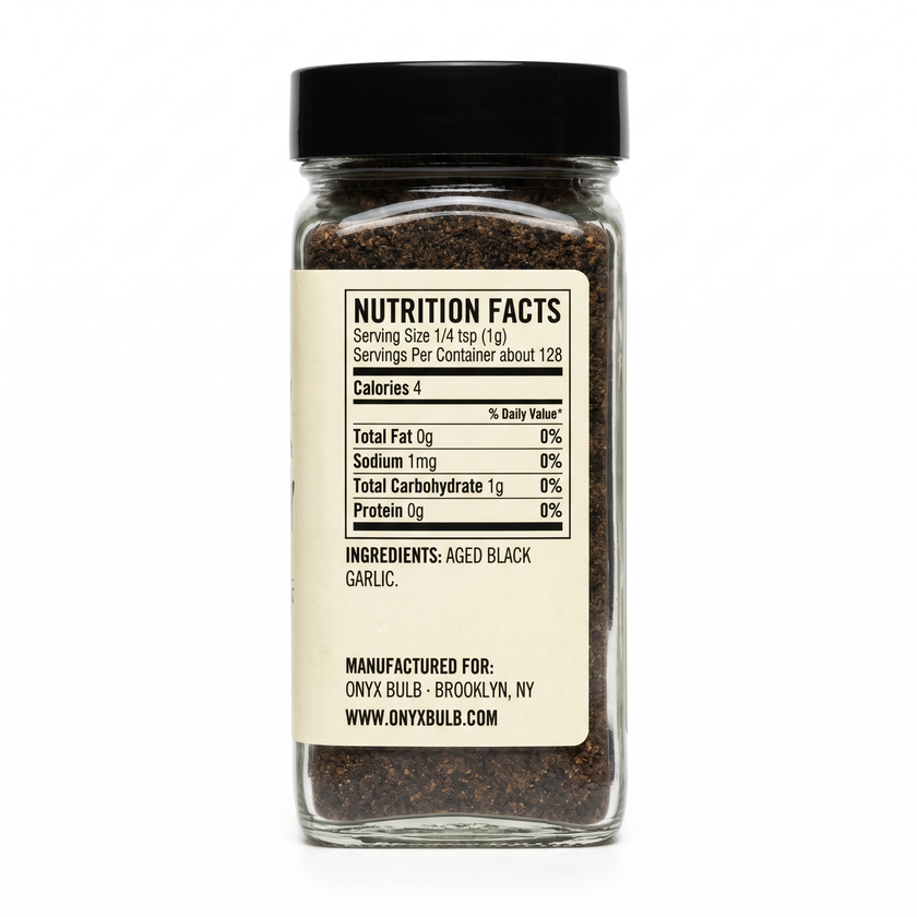 Granulated Powder — 4.5 oz Shaker — nutrition facts label