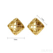 Rhombus Sterling Silver Pattern Stud Earrings Dia