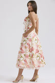 Rosalia Midi Sundress - Pink Peony