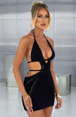 Sylvia Mini Dress - Black