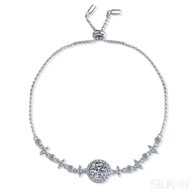 Star Adjustable Moissanite Bracelet Ada