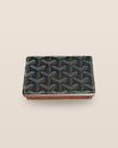 Honore Chevron Card Wallet - Black-Brown