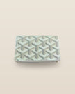 Honore Chevron Card Wallet - Off-white