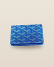 Honore Chevron Card Wallet - Sky Blue